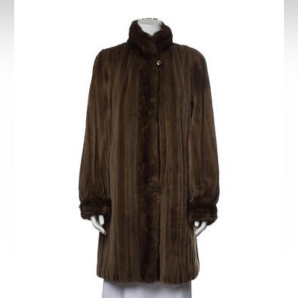 Gartenhaus Furs, Reversible Sheared Mink 3/4 Length Fur Coat, Sz Medium, EUC - Picture 13 of 13